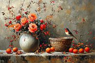 Herfst Stilleven | Autumn Fire Serenade van Kunst Kriebels thumbnail