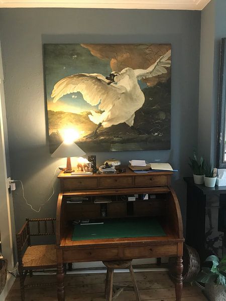 Customer photo: The endangered swan, Jan Asselijn, on canvas