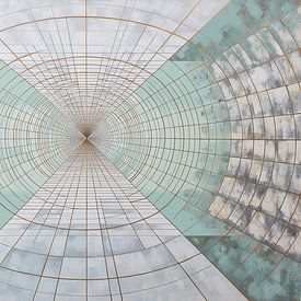 Mint Tunnel by Eye catching paintings