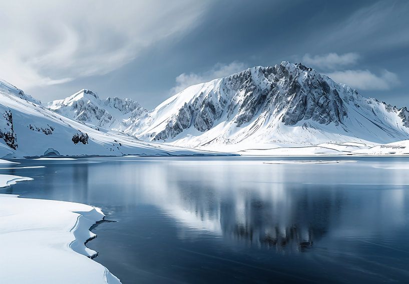 Berglandschaft im Winter von fernlichtsicht