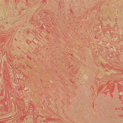 Jaren 70 abstract patroon in retrostijl in warme levendige kleuren.