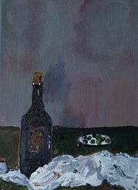 Wein und Oliven von Kjeld Olsen