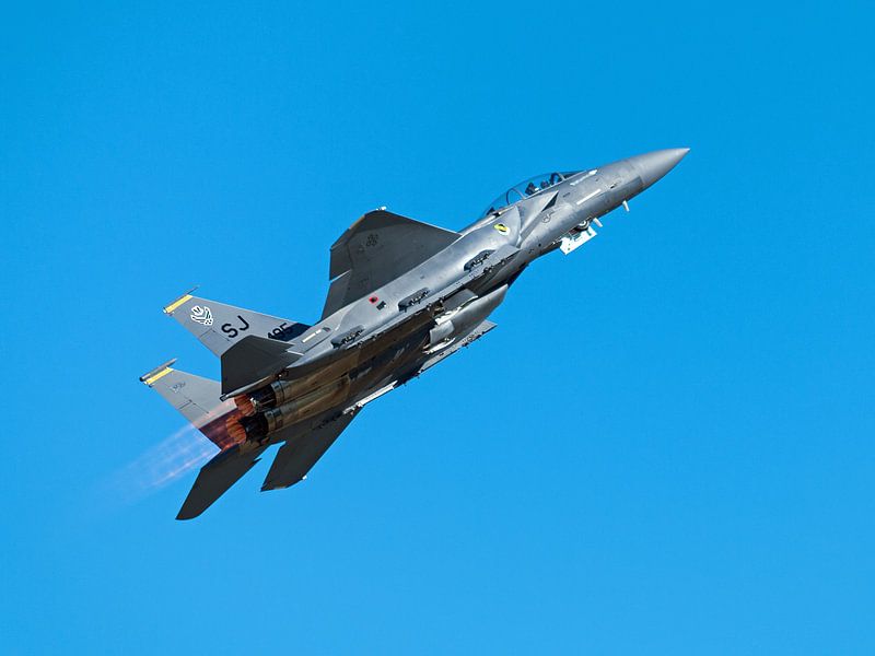 Strike Eagle F-15 take-off van Bob de Bruin