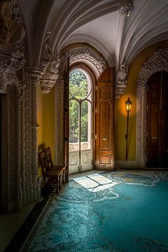 Kasteelkamer in Sintra, Portugal van Wout Krist