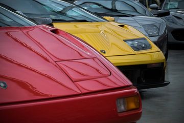 Lamborghini Diablo rood en geel van Patrick Verhoef