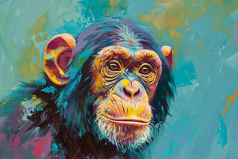 Chimpanzé par Poster Art Shop