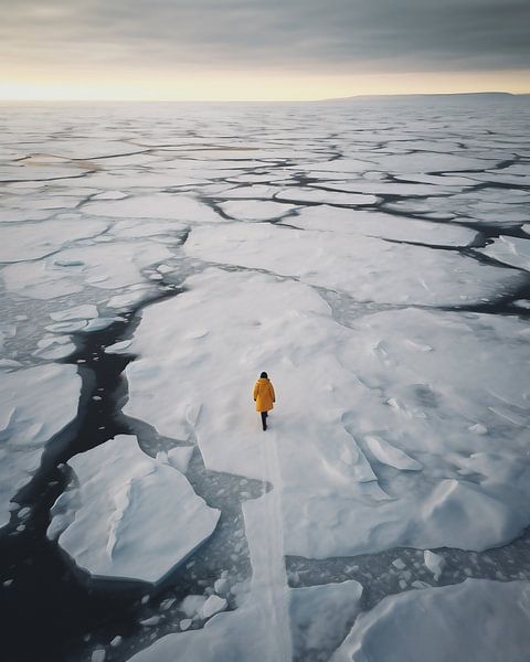 Winter in IJsland van fernlichtsicht