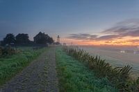 Zonsopkomst Schokland (Flevoland, Nederland)