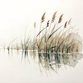 riverbank landscape by Kristin M