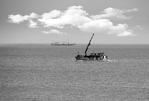 Zeeland in schwarz-weiß.