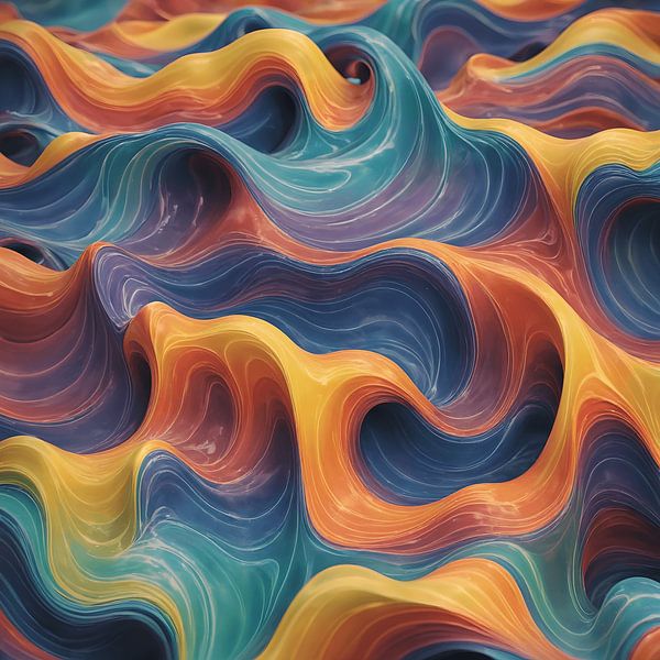 Céramique jazz deux par VriesWol WallArt