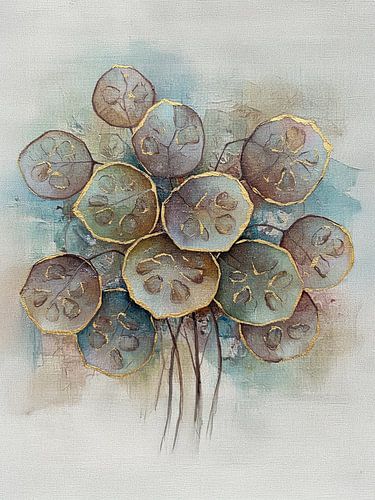 Abstract Botanisch. Dromerige Judaspenning (Honesty)