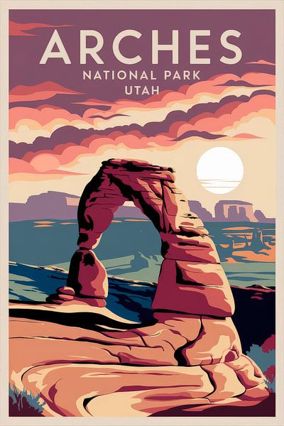 Arches National Park, Utah van Poster Art Shop