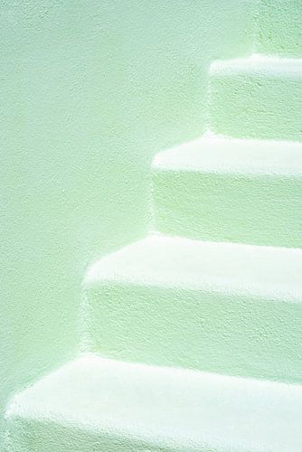 Pastel groene traptreden in Ibiza