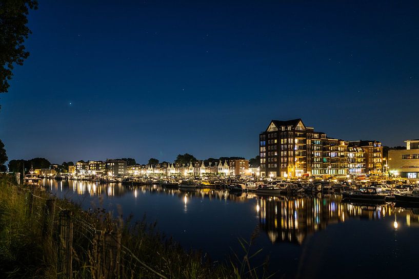 Quartier du port de Katwijk la nuit par Kees Pols