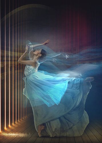 Belle danseuse de ballet dans une ambiance classique