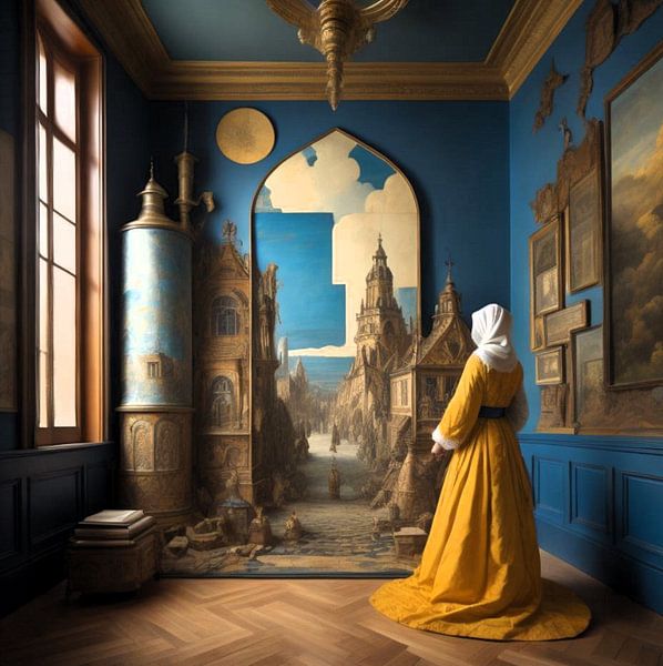 The yellow blue red unreality by Gert-Jan Siesling
