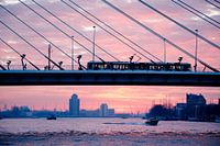 zonsondergang in Rotterdam
