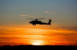 AH 64D Klu Deelen zonsondergang von Jaap Verbruggen