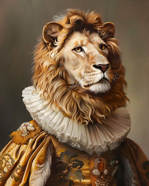 Lion of Orange by But First Framing
