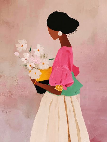 The flower girl by Carla Van Iersel