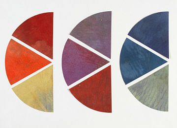 Negen Elementen van Chromatique Cirkel, Wassily Kandinsky
