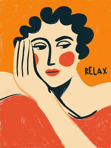 Se détendre dans l'orange et le silence