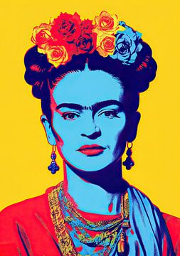 Frida Poster Pop Art van Niklas Maximilian