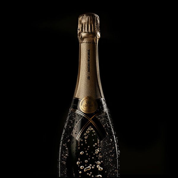 Champagnerflasche Luxus Gold von TheXclusive Art
