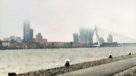 Foggy morning on the Meuse (Rotterdam)