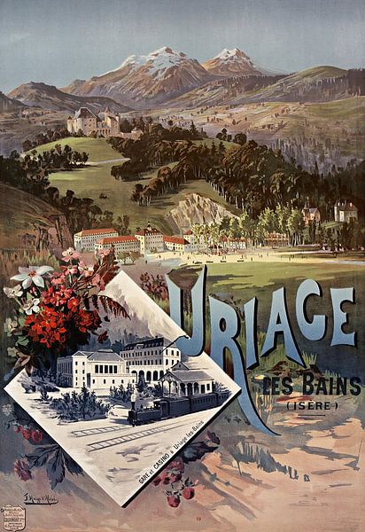 Hugo d' Alési - Uriage-les-Bains (Isère) (1895) van Peter Balan