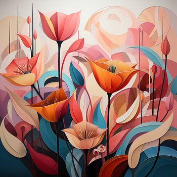 Bloemen - Kleurrijk en Abstract