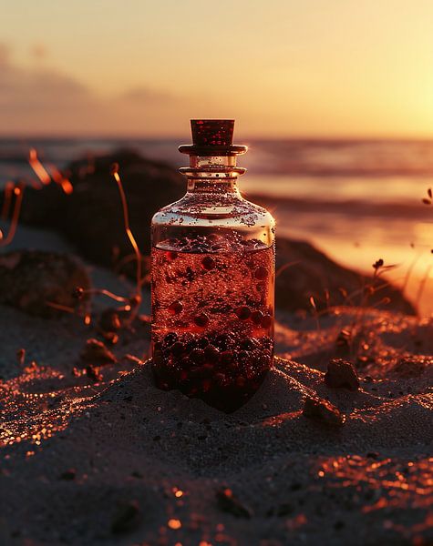 Dekoration am Strand von fernlichtsicht