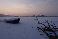 Boot auf der Kleinen Waal in Nijmegen