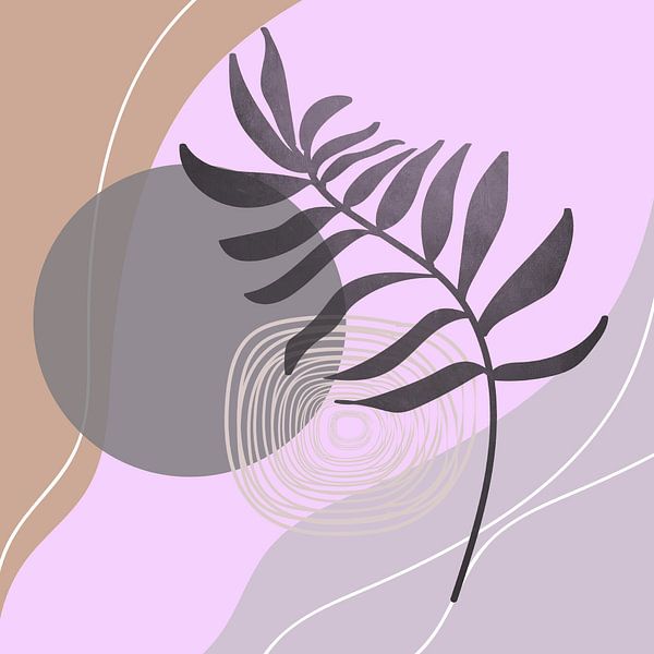 Dessin de Bohème Fougère botanique par Bianca van Dijk