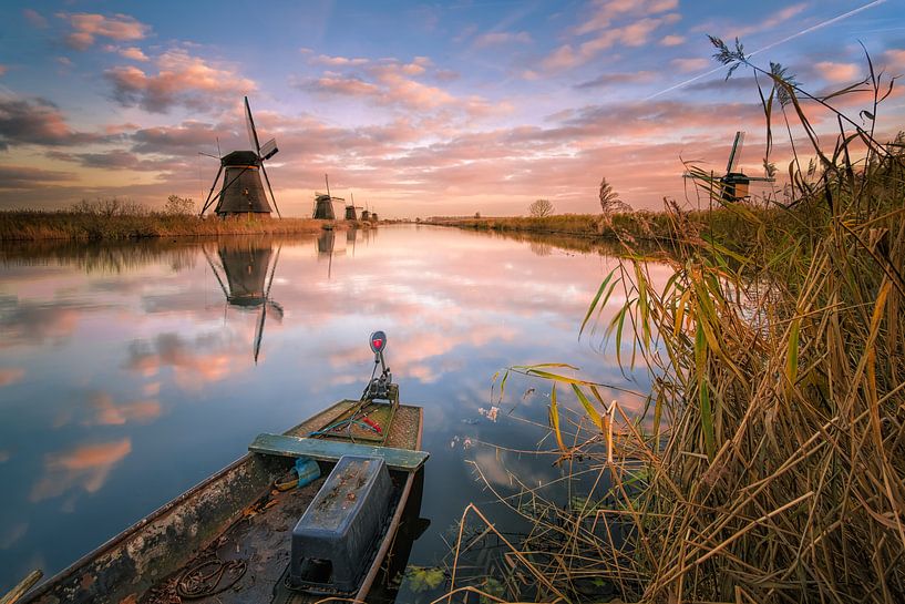 World windmills of Kinderdijk by Sander Poppe