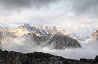 Gewitterhoch in den Dolomiten bei Cortina von Gerben Tiemens Miniaturansicht