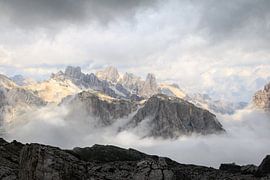 Thunderstorm high in the Dolomites near Cortina by Gerben Tiemens