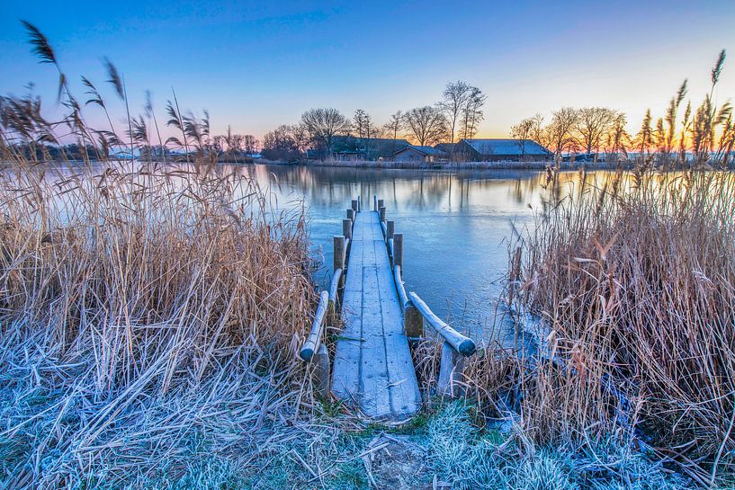 Paysage hivernal néerlandais par Eelco de Jong