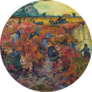De rode wijngaard bij Arles (Montmajor), Vincent van Gogh