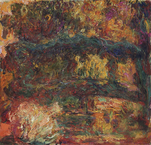 Japanische Brücke im Garten von Giverny, Claude Monet