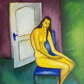 Yellow Figure (A la Kirchner) by Marina Coric