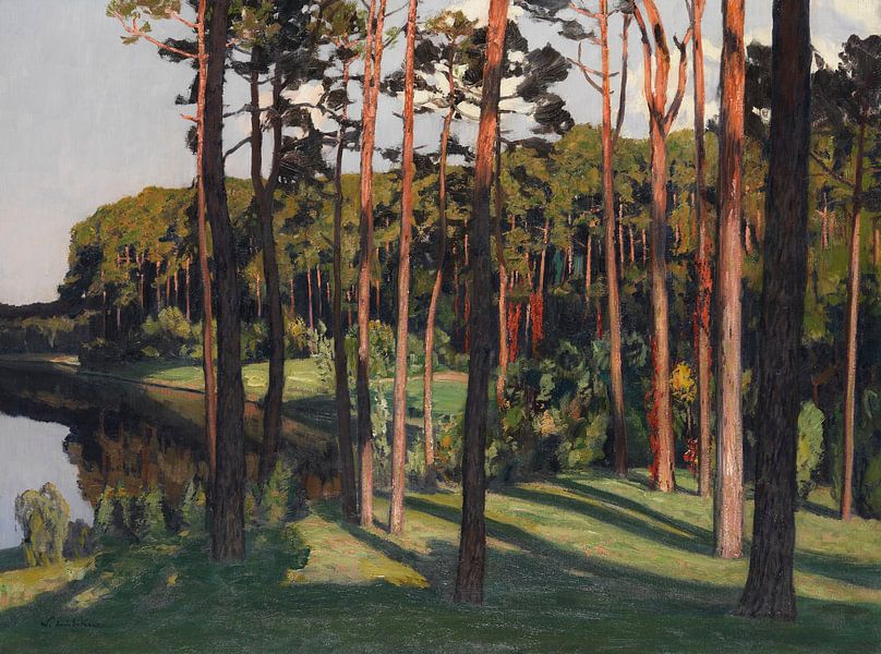 WALTER LEISTIKOW, Märkische landschap, rond 1900 van Atelier Liesjes