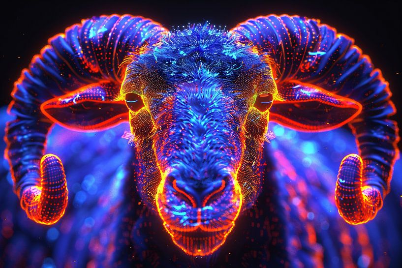 ram in de nacht van Art & Soul Creations