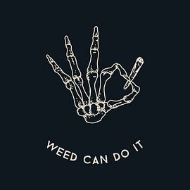 KIFFEN WEED DROGEN CANNABIS AMSTERDAM JOINT BONG by Poster Art Shop