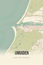 Vintage map of IJmuiden (North Holland) by MyCityPoster thumbnail