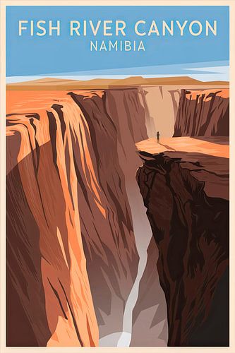 Fish River Canyon, Namibië.