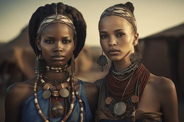 Twee Afrikaanse vrouwen van Carla Van Iersel