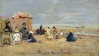 Op het strand, Eugène Boudin van Meesterlijcke Meesters thumbnail