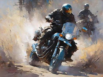 Motorcyclists by Retrotimes